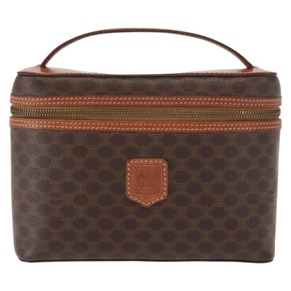 Celine Macadam Vanity Bag Canvas, BROWN, CANVAS, Handbag