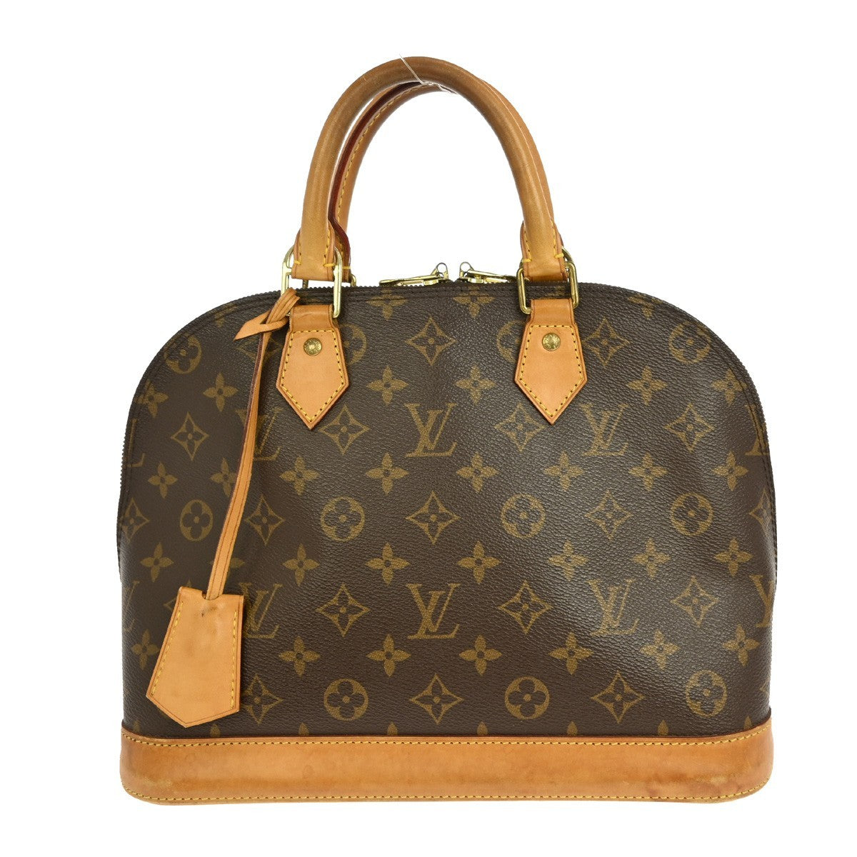 Louis Vuitton Alma Handbag Monogram Canvas, BROWN, CANVAS, Handbag