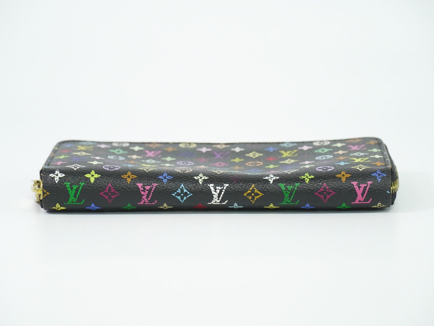 Louis Vuitton Zippy Wallet NM Monogram Multicolor Canvas, BLACK, CANVAS, Wallets