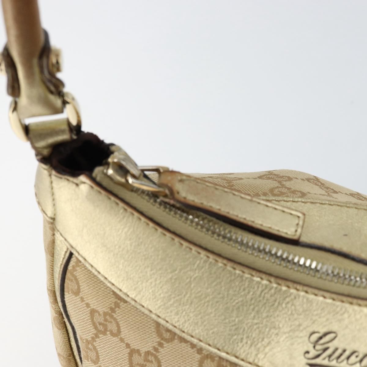 Gucci D Ring Hobo GG Canvas, BEIGE, CANVAS, Handbag