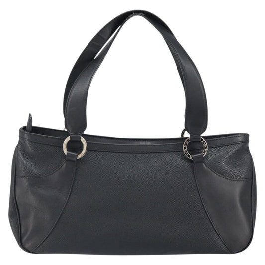 Bvlgari Handbag Leather, BLACK, LEATHER, Handbag