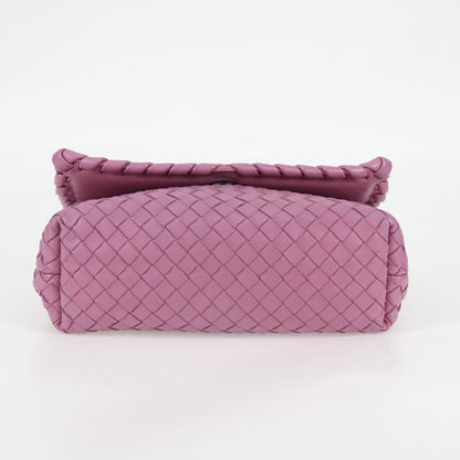 Bottega Veneta Olimpia Crossbody Bag Intrecciato Nappa, PURPLE, LEATHER, Crossbody bag