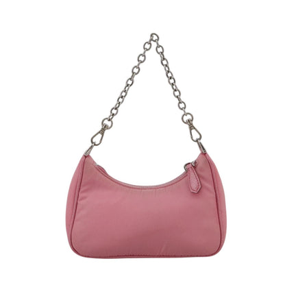 Prada Re-Edition Shoulder Bag Tessuto, PINK, NYLON, Shoulder bag
