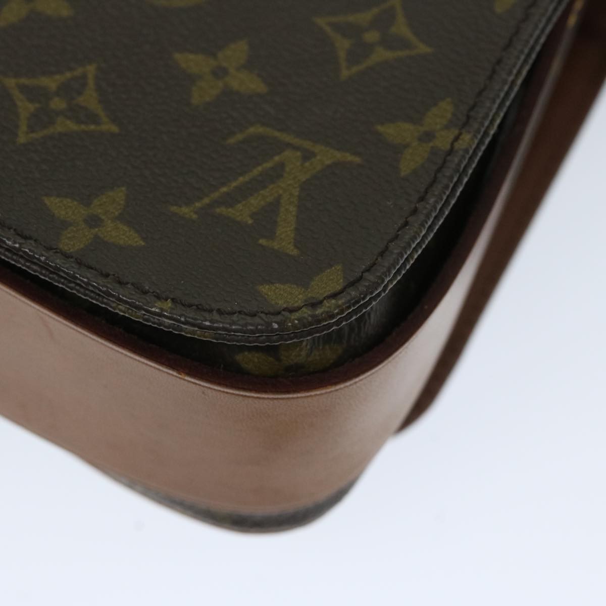 Louis Vuitton Cartouchiere Handbag Monogram Canvas, BROWN, CANVAS, Shoulder bag