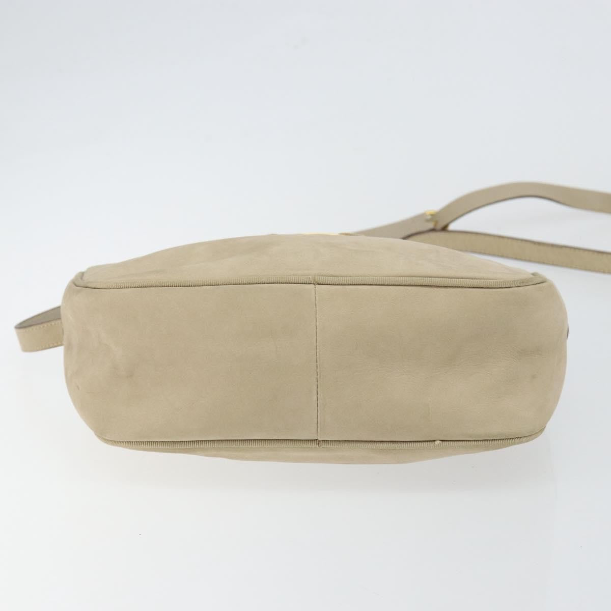 Salvatore Ferragamo Vala Shoulder Bag Suede, BEIGE, SUEDE, Shoulder bag