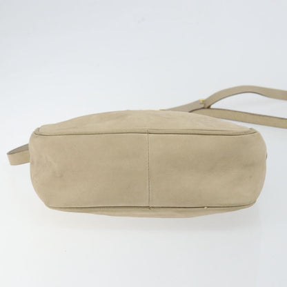 Salvatore Ferragamo Vala Shoulder Bag Suede, BEIGE, SUEDE, Shoulder bag