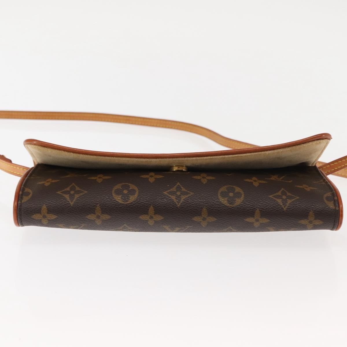Louis Vuitton Twin Handbag Monogram Canvas, BROWN, CANVAS, Clutche & pouche