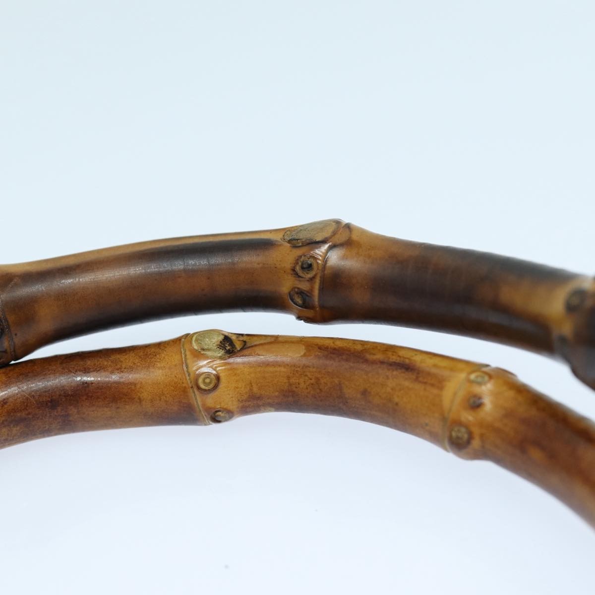 Gucci Vintage Bamboo Handle Tote Canvas, BLACK, CANVAS, Tote bag