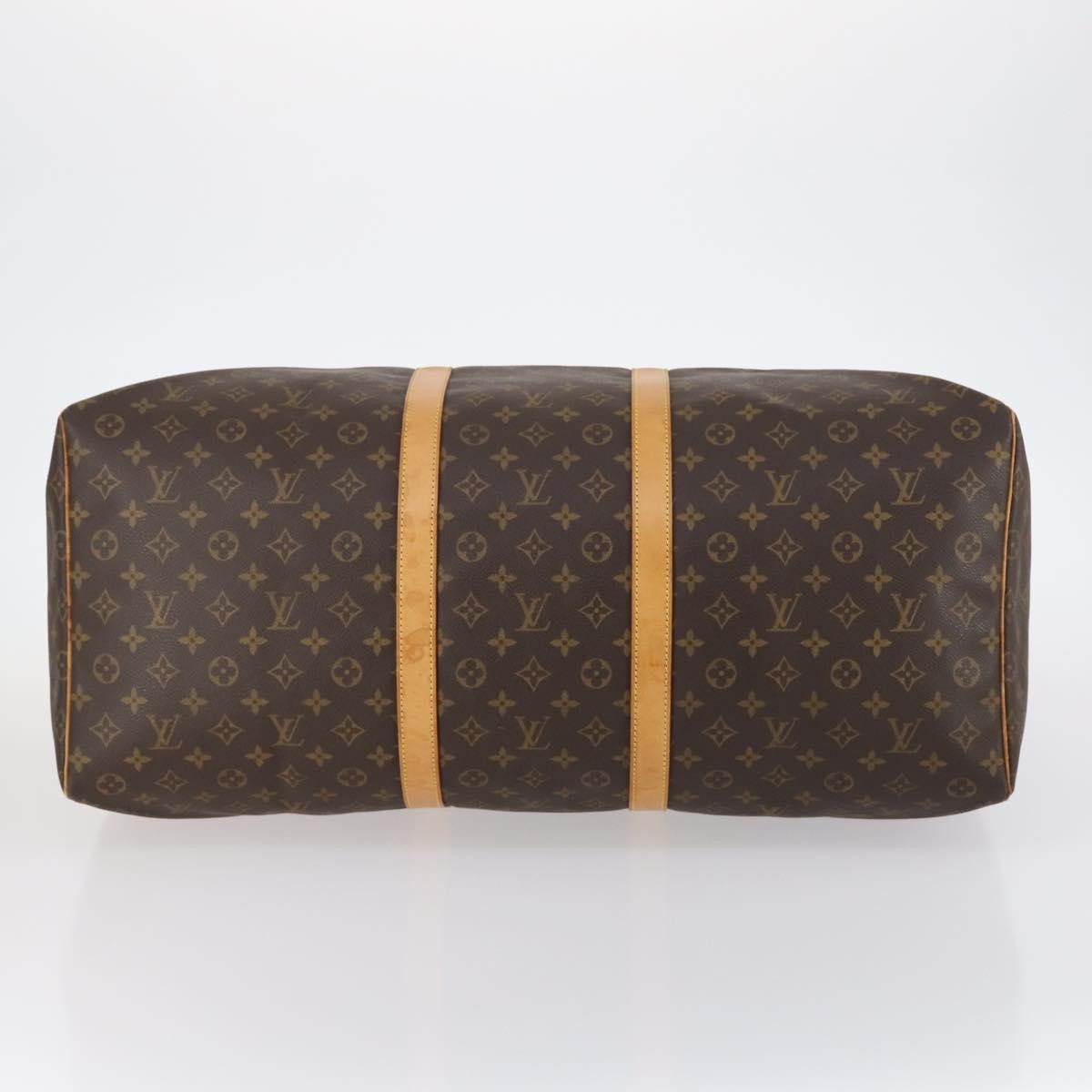Louis Vuitton Keepall Bag Monogram Canvas, BROWN, CANVAS, Travel bag