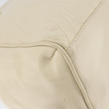 Fendi Wave Stitch Handbag Leather, BEIGE, LEATHER, Handbag