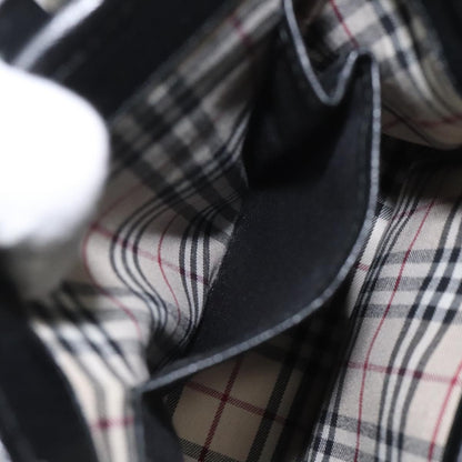 Burberry Vintage Handbag Leather, BLACK, LEATHER, Handbag