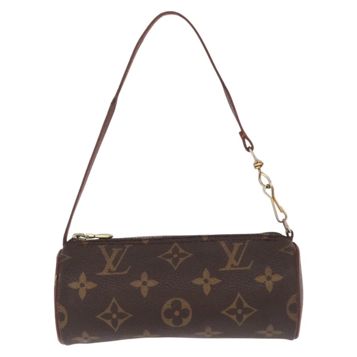 Louis Vuitton Papillon Pochette Monogram Canvas, BROWN, CANVAS, Clutche & pouche