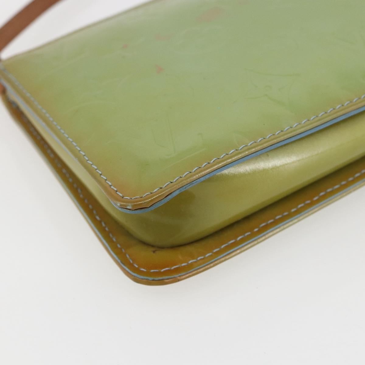Louis Vuitton Lexington Pochette Monogram Vernis, GREEN, PATENT_LEATHER, Clutche & pouche