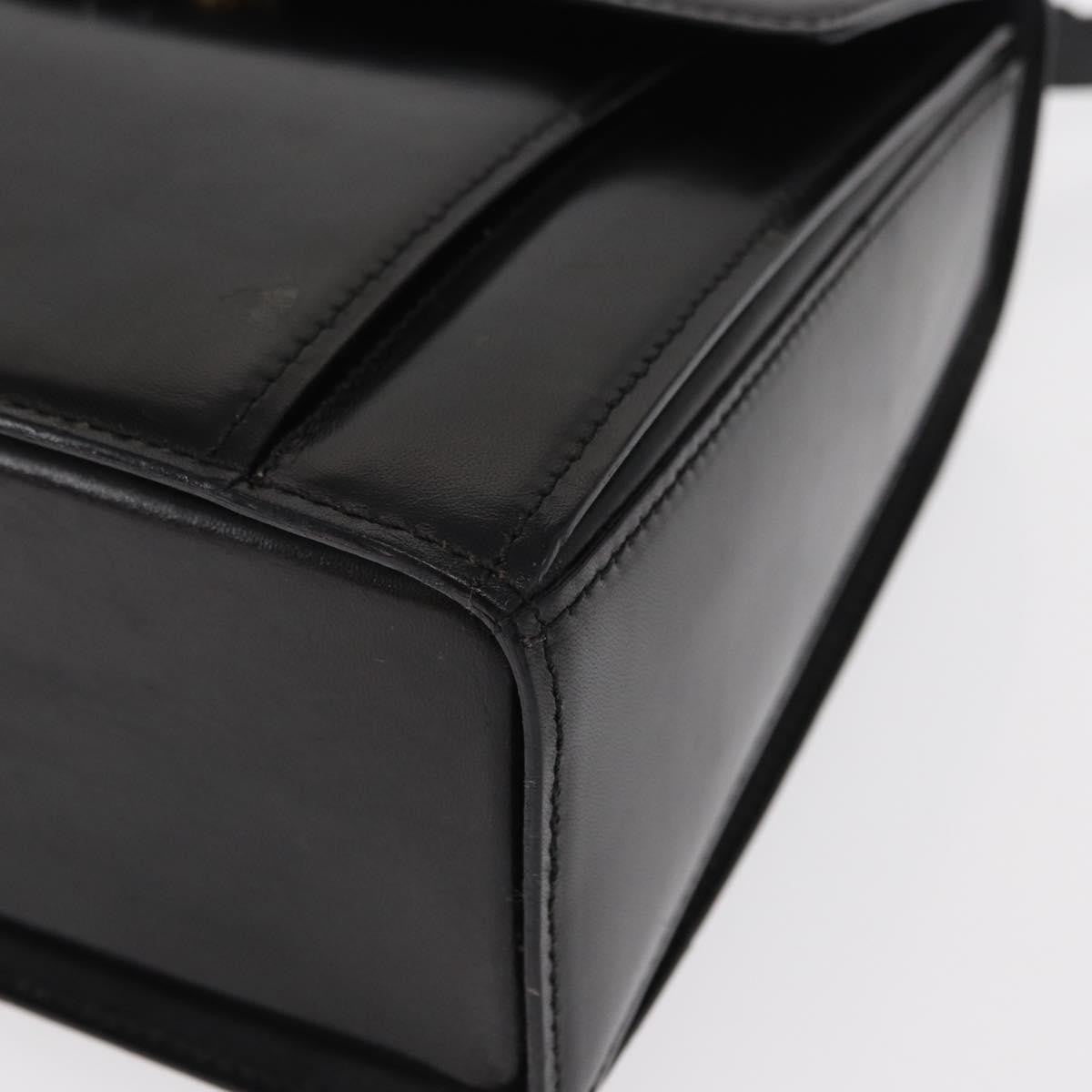 Bally Vintage Handbag Leather, BLACK, LEATHER, Handbag