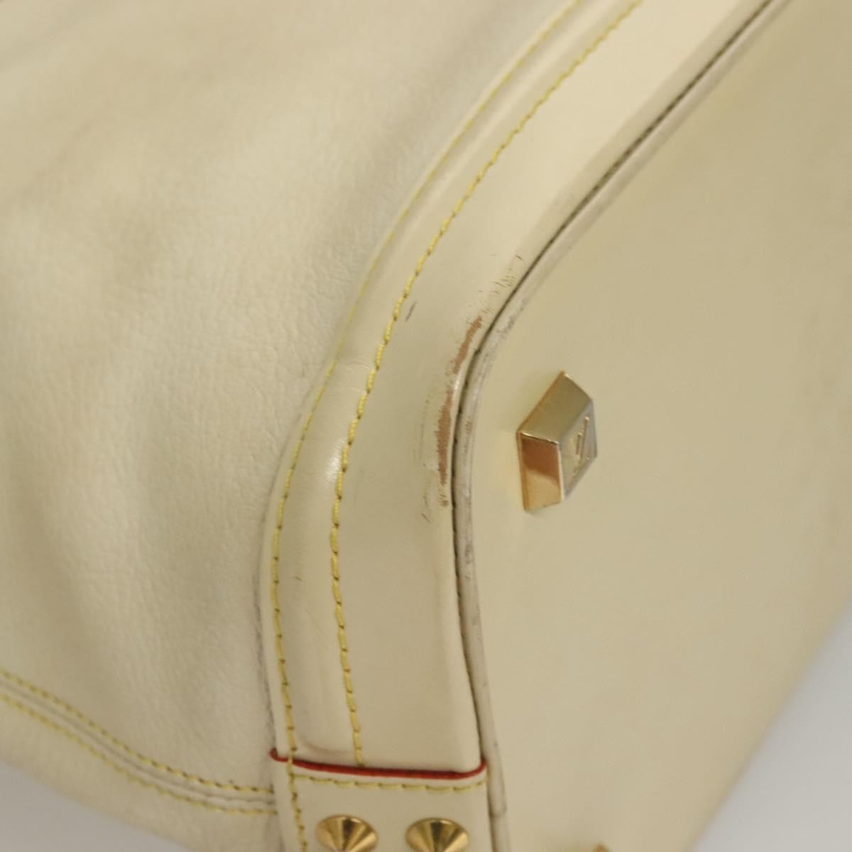 Louis Vuitton Suhali Lockit Handbag Leather, WHITE, LEATHER, Handbag