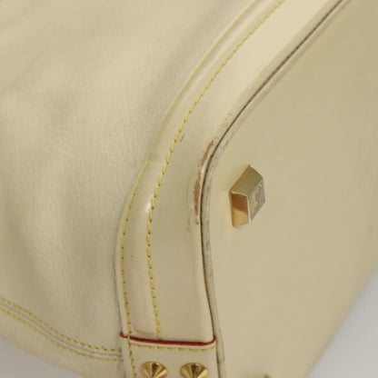 Louis Vuitton Suhali Lockit Handbag Leather, WHITE, LEATHER, Handbag