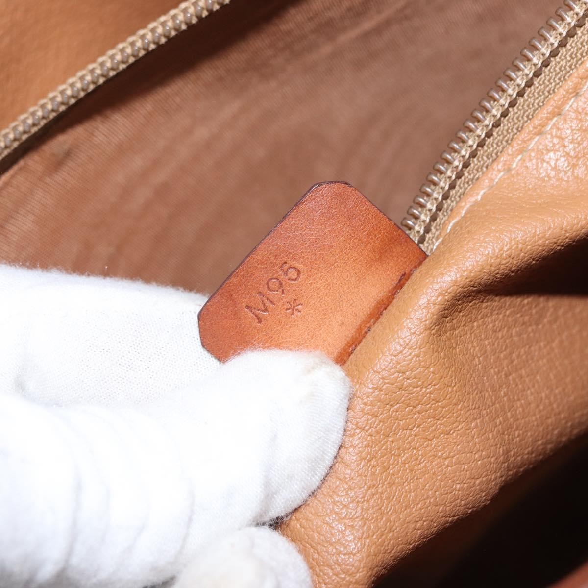 Celine Vintage Macadam Handbag Canvas and Leather, BROWN, CANVAS, Tote bag