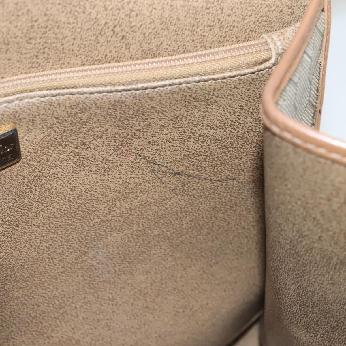 Christian Dior Vintage Honeycomb Handbag Canvas Leather, BEIGE, CANVAS, Handbag