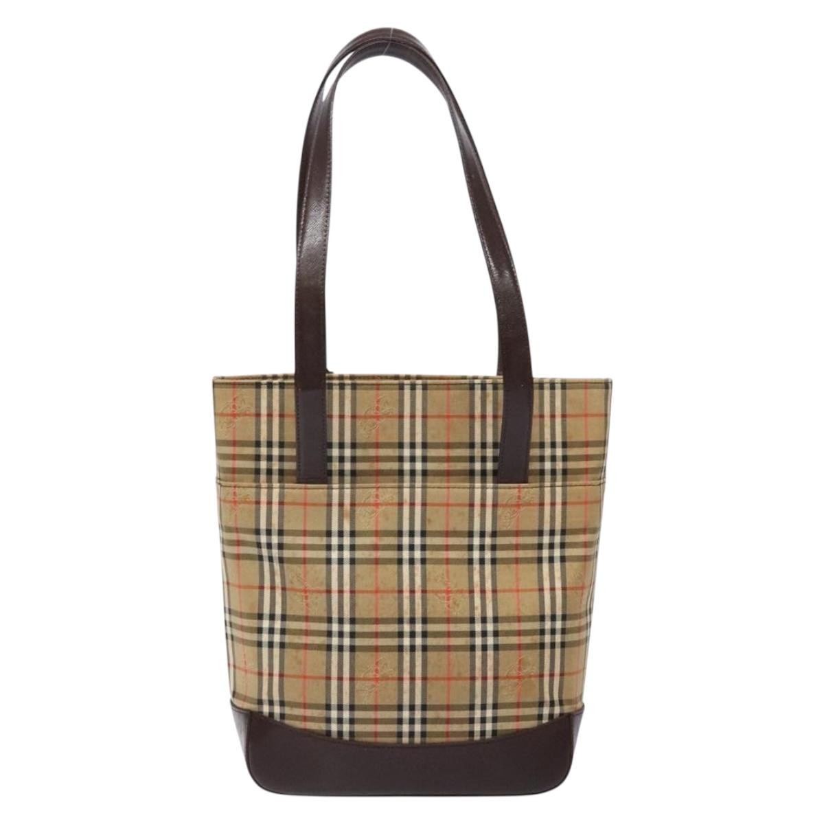 Burberry Nova Check Tote canvas check pattern, BEIGE, CANVAS, Tote bag
