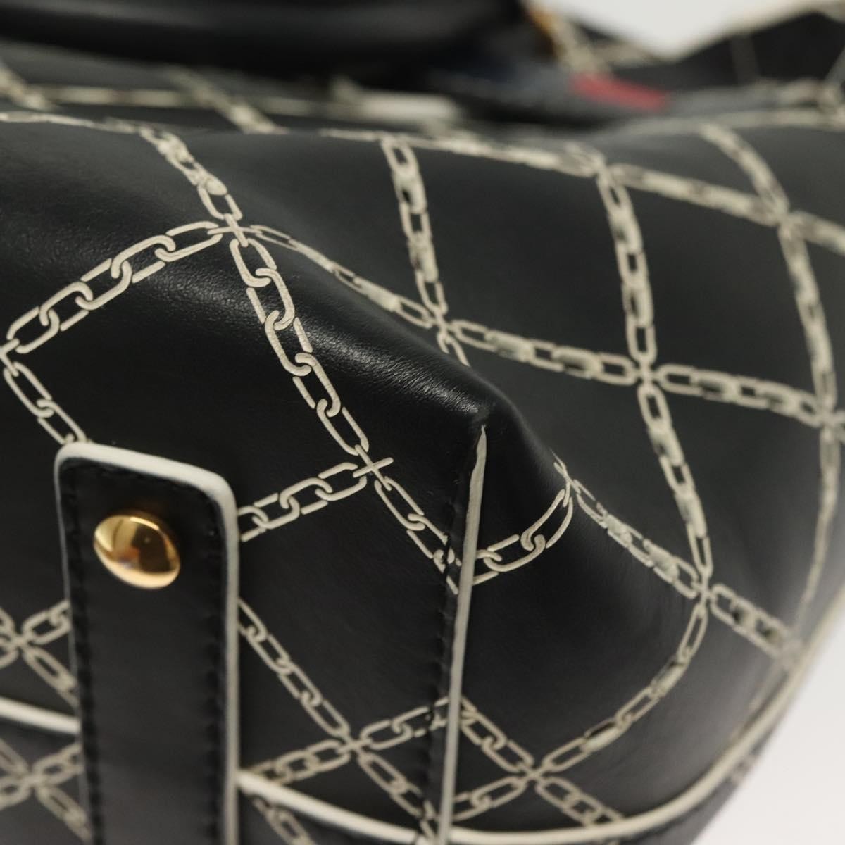 Burberry Belt Tote Perforated Leather, BLACK, LEATHER, Tote bag