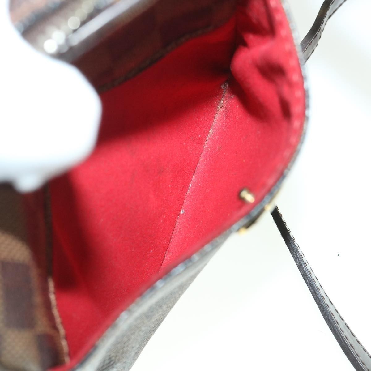 Louis Vuitton Rift Handbag Damier, BROWN, CANVAS, Handbag