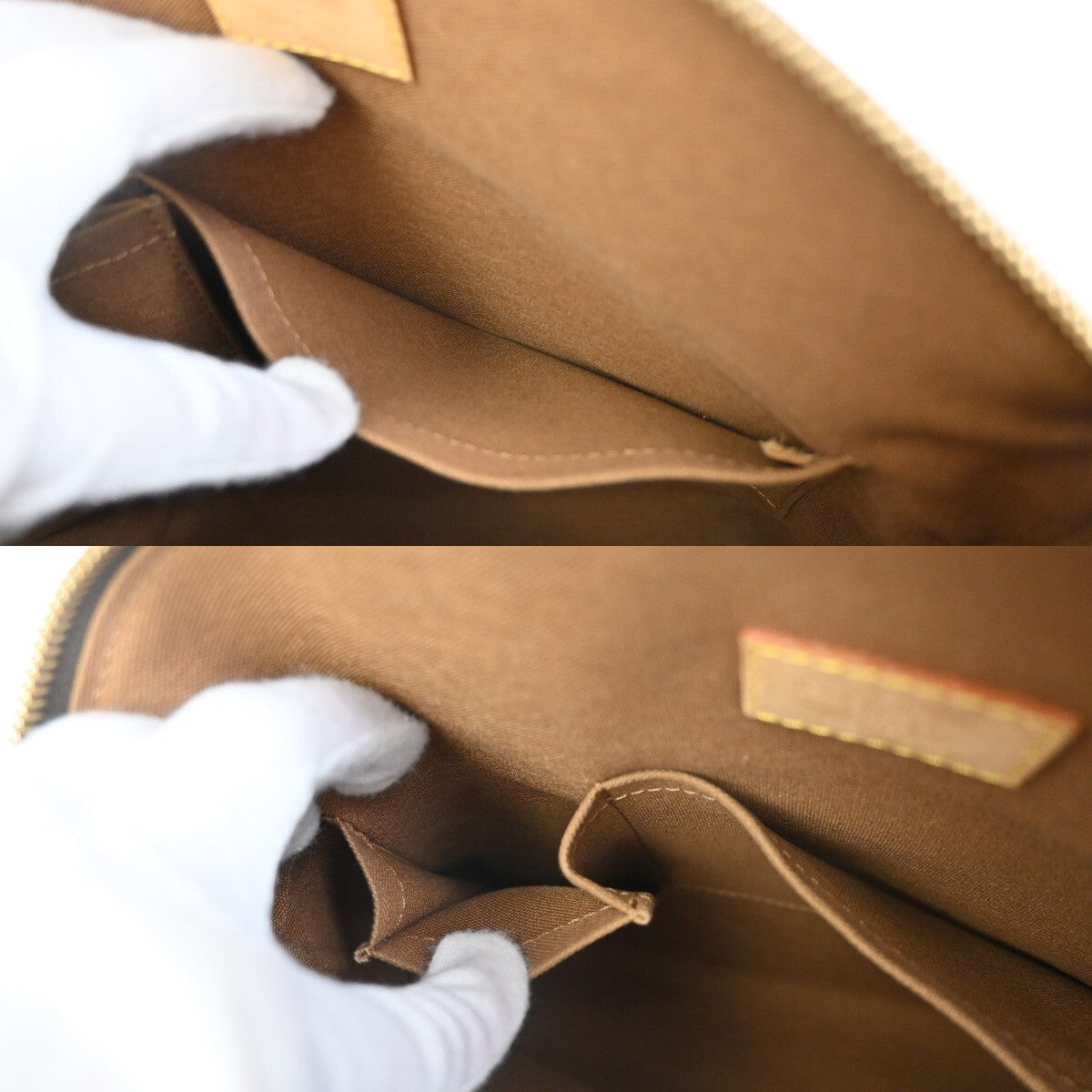 Louis Vuitton Lockit Handbag Monogram Canvas, BROWN, CANVAS, Handbag