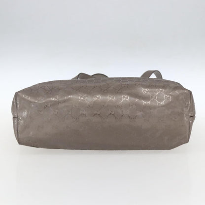 Gucci Plus Tote GG Imprime, SILVER, PVC, Tote bag