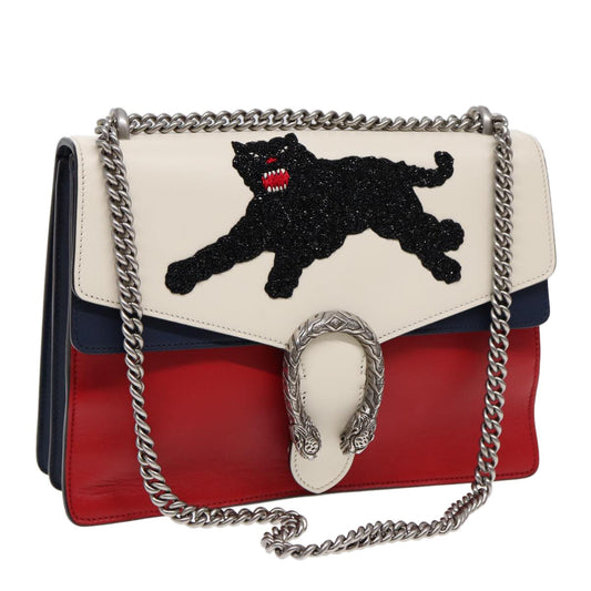 Gucci Dionysus Bag Embellished Leather, Multicolour, Leather, Shoulder Bag