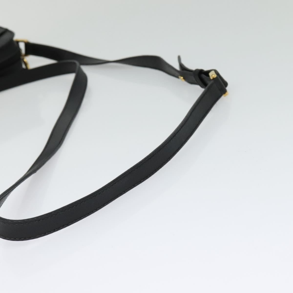 Gucci Vintage double G logo shoulder bag Leather, BLACK, LEATHER, Shoulder bag