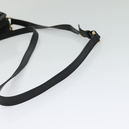 Gucci Vintage double G logo shoulder bag Leather, BLACK, LEATHER, Shoulder bag