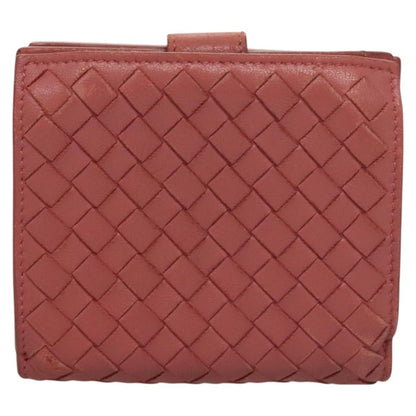 Bottega Veneta Bifold Coin Pocket Card Holder Intrecciato Nappa, PINK, LEATHER, Wallets