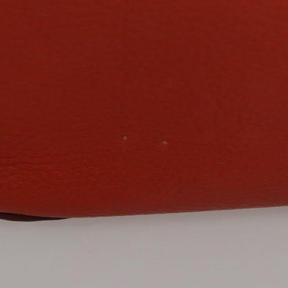 Salvatore Ferragamo Gancini handbag Leather, ORANGE, LEATHER, Handbag