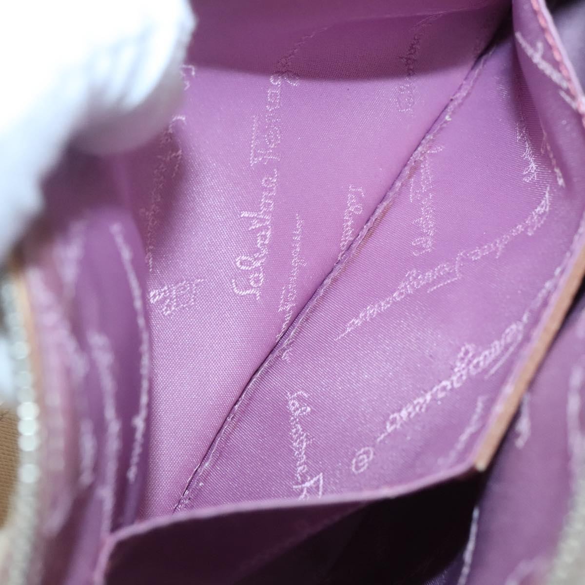 Salvatore Ferragamo Gancini Shoulder Bag Suede, BEIGE, SUEDE, Shoulder bag