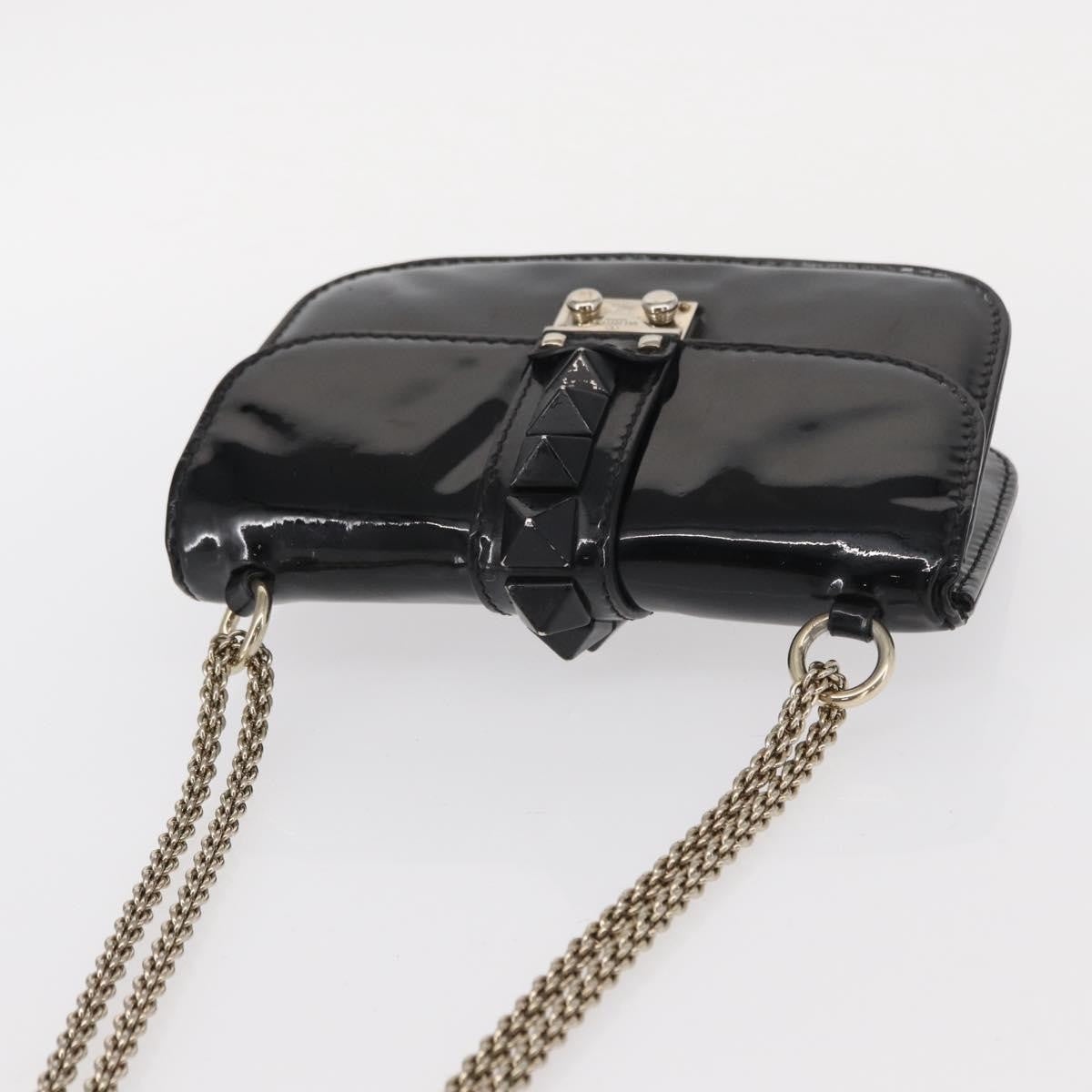 Valentino Garavani Glam Lock Shoulder Bag Patent, BLACK, PATENT_LEATHER, Shoulder bag