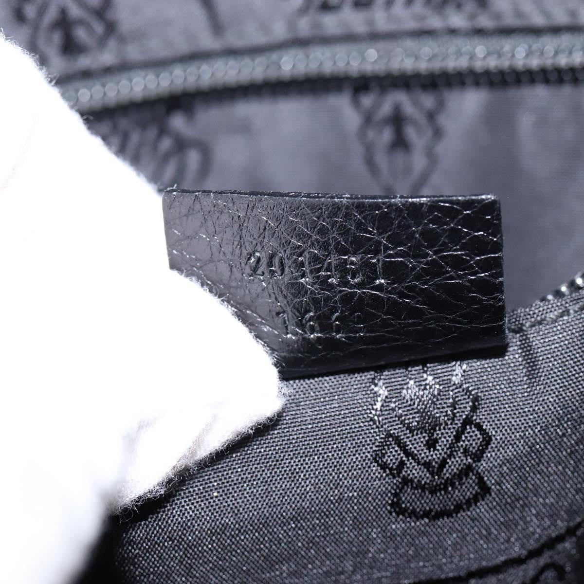 Gucci Front Zip Messenger Leather, BLACK, LEATHER, Shoulder bag