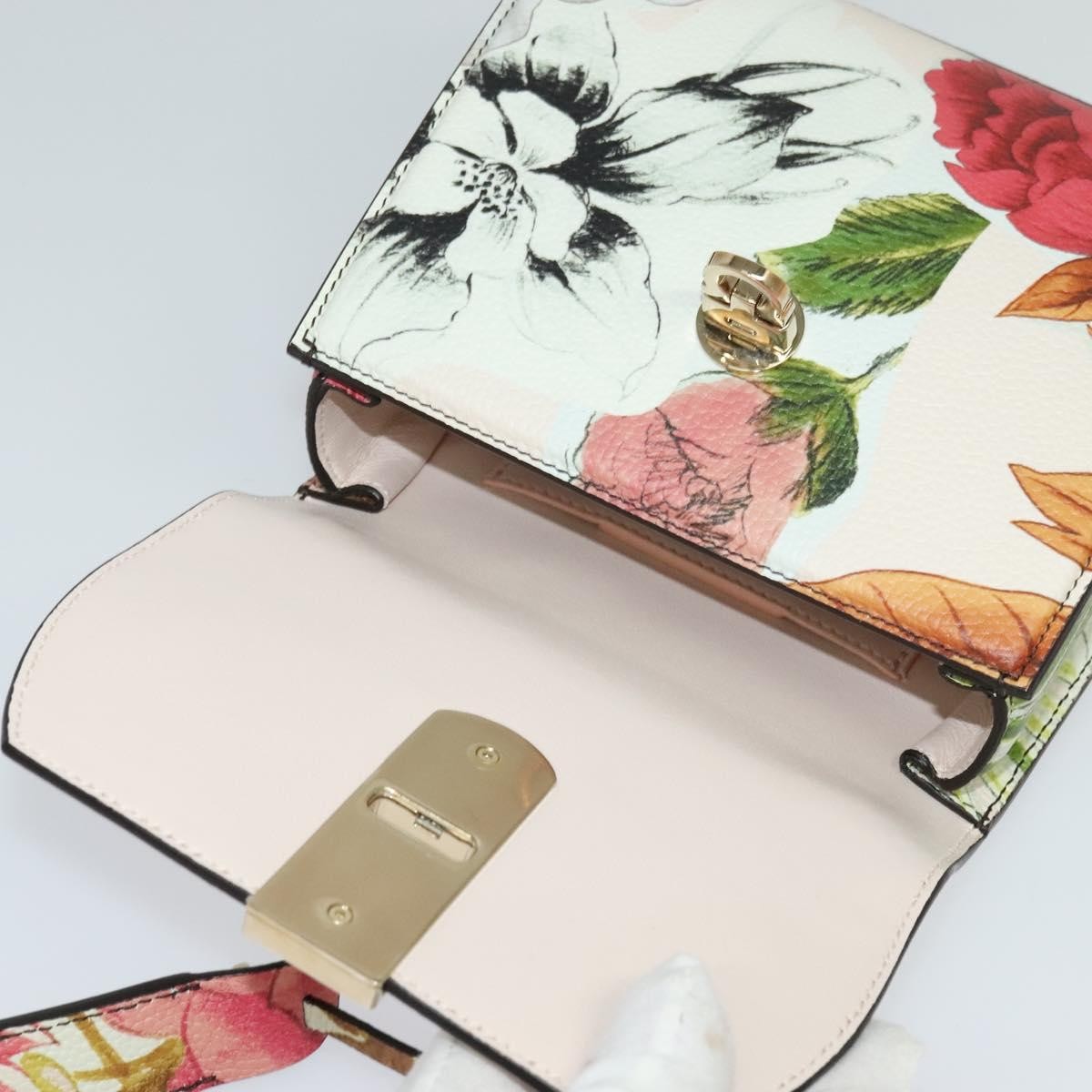 Salvatore Ferragamo Boxyz Top Handle Bag Printed Leather, PINK, LEATHER, Shoulder bag