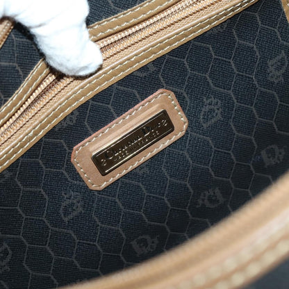Christian Dior Vintage Honeycomb Boston bag Canvas and Leather, BLACK, CANVAS, Travel bag