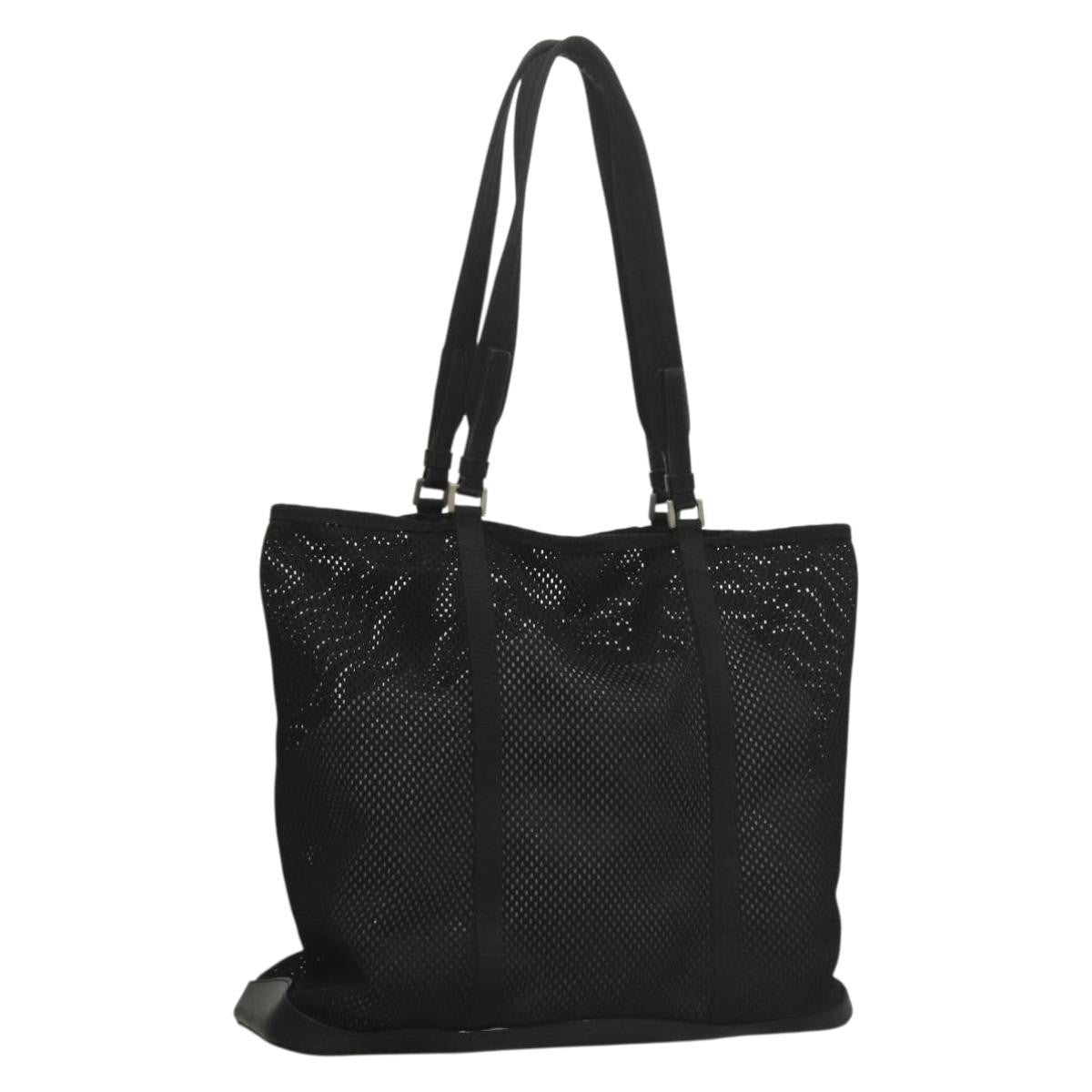 Prada Vintage Tote Nylon, BLACK, NYLON, Tote bag