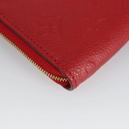 Louis Vuitton Porte-Monnaie Zippy Wallet monogramme empreinte, BROWN, LEATHER, Wallets