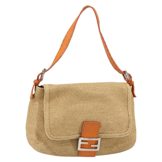 Fendi Mama Forever Bag Raphia, BEIGE, WOOD, Bag