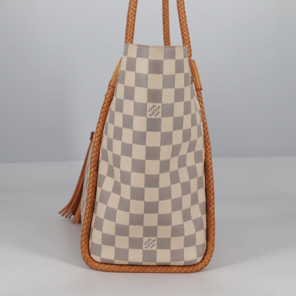 Louis Vuitton Propriano Handbag Damier, WHITE, CANVAS, Tote bag