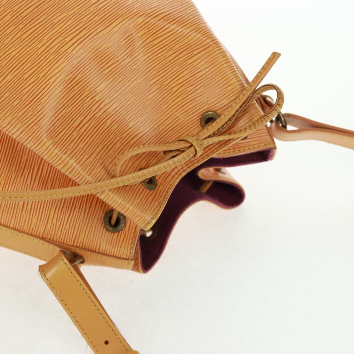 Louis Vuitton Petit Noe Handbag Epi Leather, YELLOW, LEATHER, Shoulder bag
