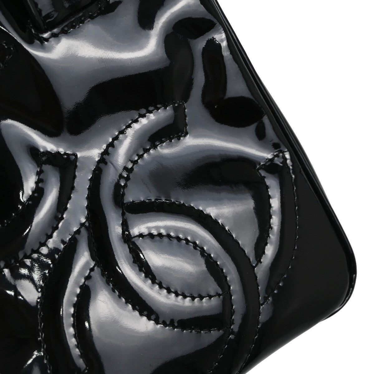 Chanel Triple CC Tote Patent, BLACK, PATENT_LEATHER, Handbag