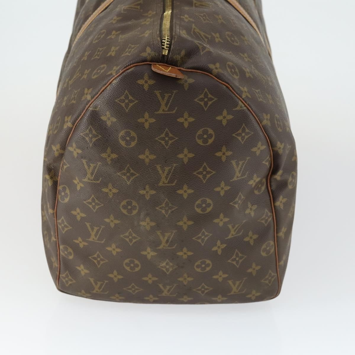 Louis Vuitton Keepall Bag Monogram Canvas, BROWN, CANVAS, Travel bag