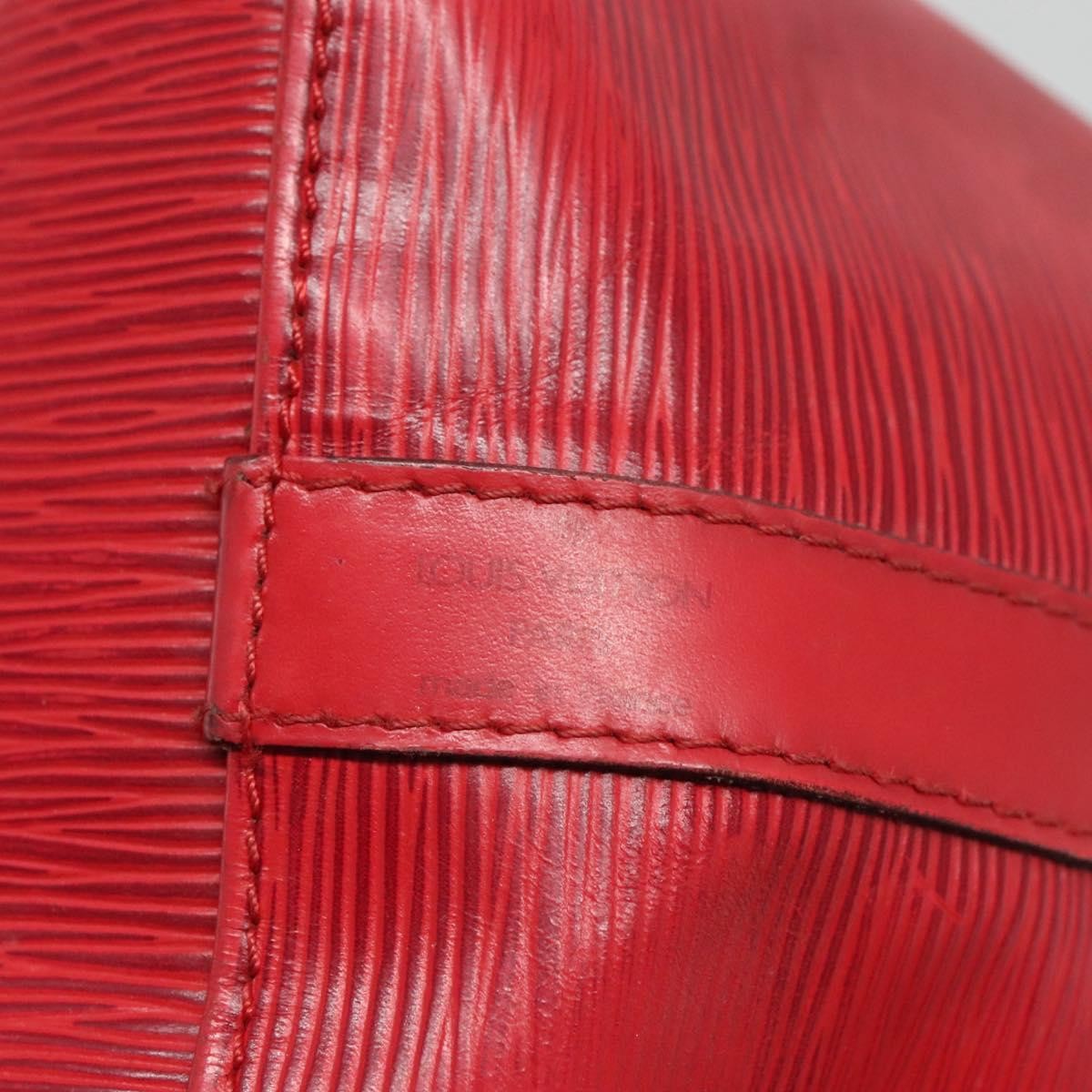 Louis Vuitton Petit Noe Handbag Epi Leather, RED, LEATHER, Handbag