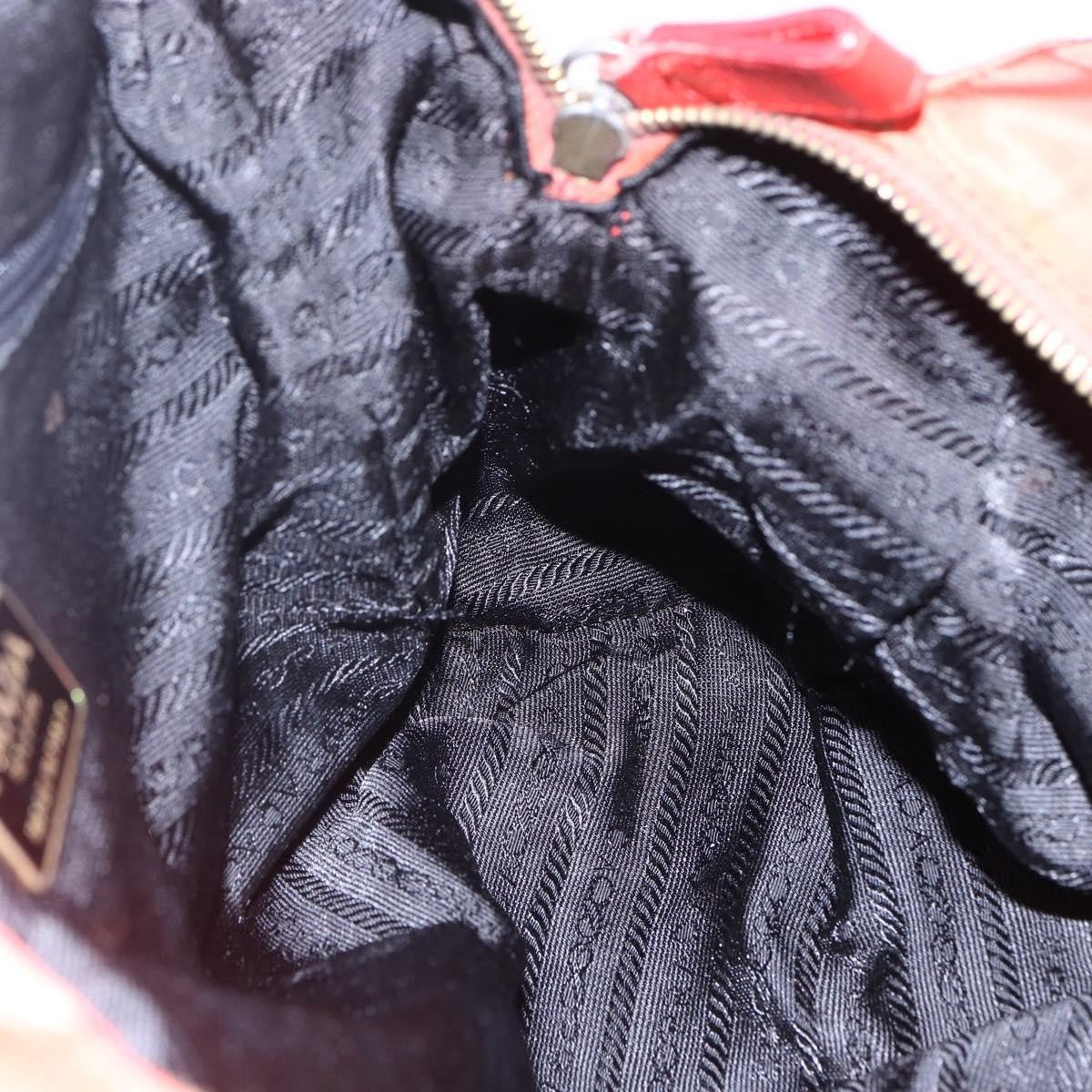 Prada Chain Shoulder Bag Tessuto, ORANGE, NYLON, Shoulder bag