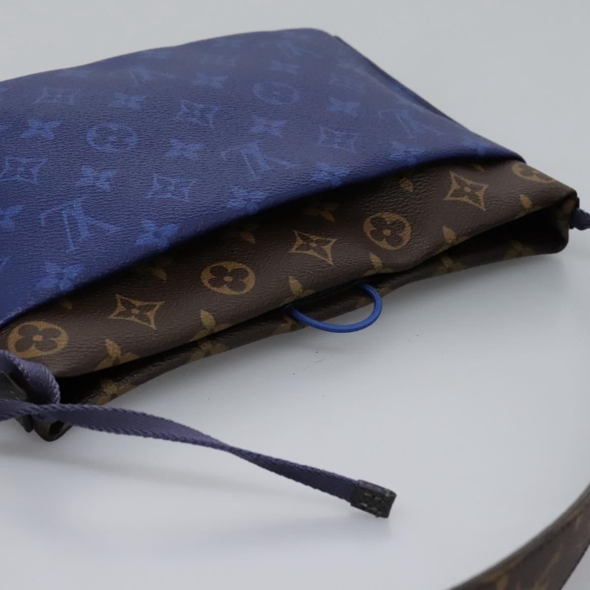 Louis Vuitton Outdoor Pouch Limited Edition Monogram Pacific Canvas, BLUE, CANVAS, Clutche & pouche