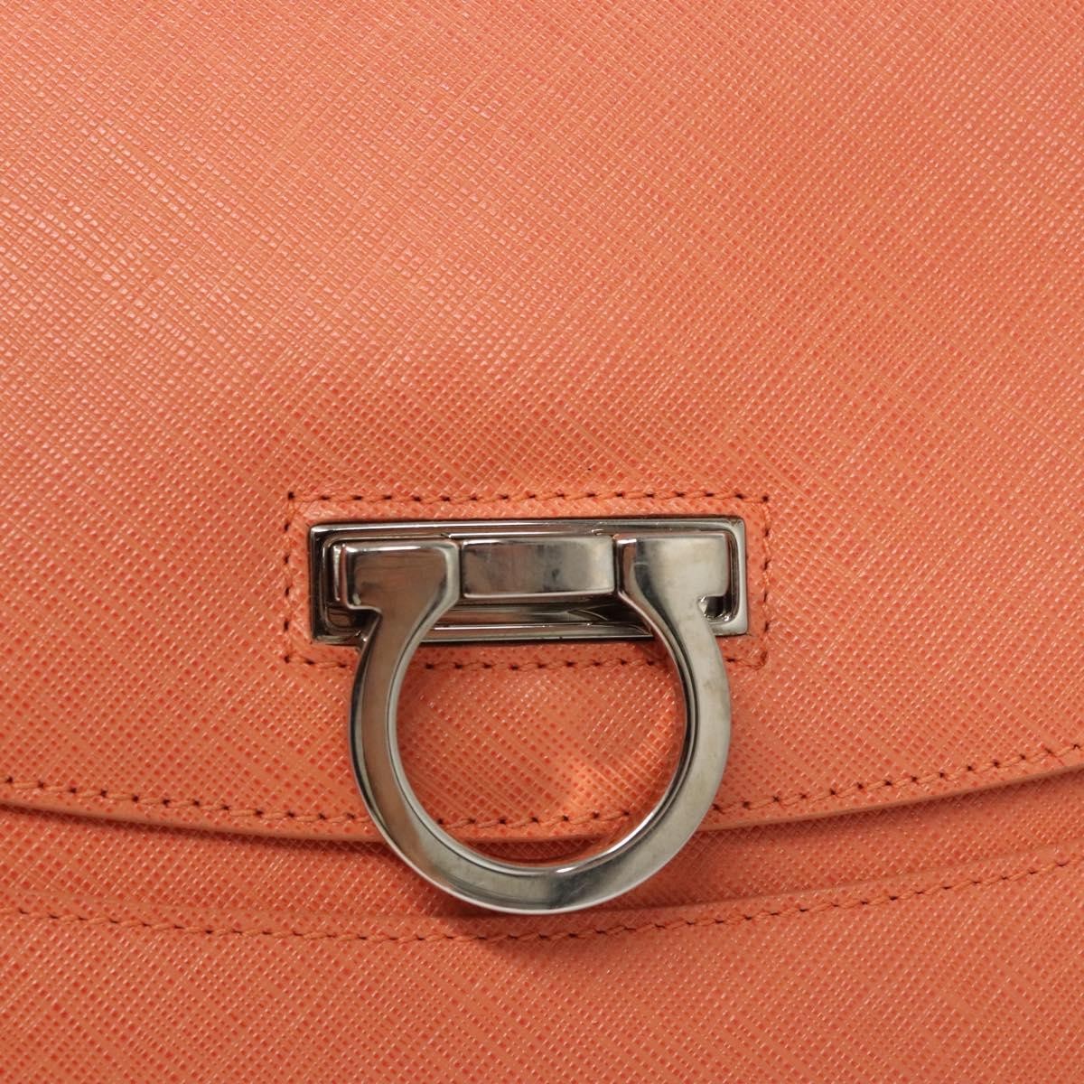 Salvatore Ferragamo Gancini handbag Leather, PINK, LEATHER, Handbag