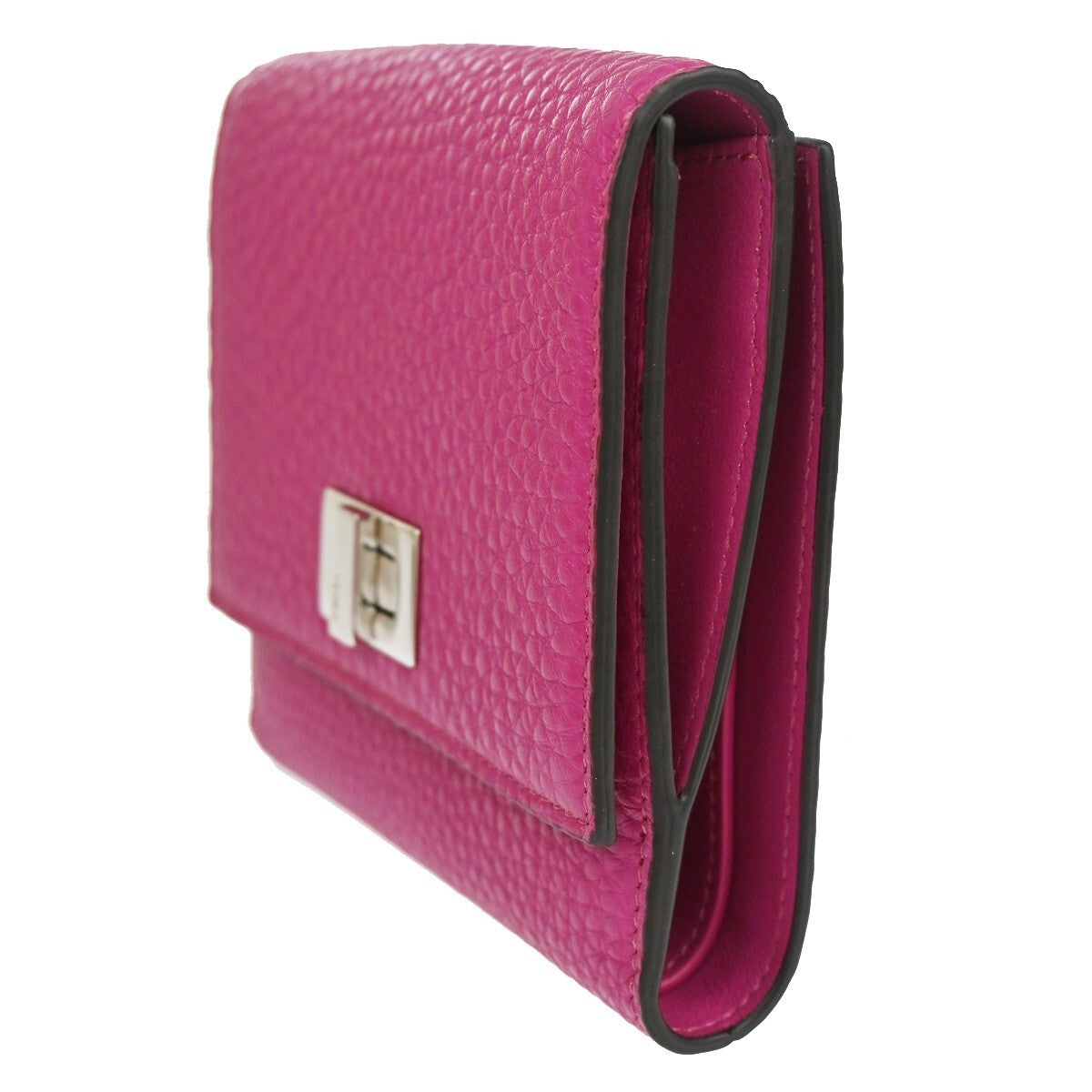 Fendi Peekaboo Wallet Leather, PINK, LEATHER, Wallets