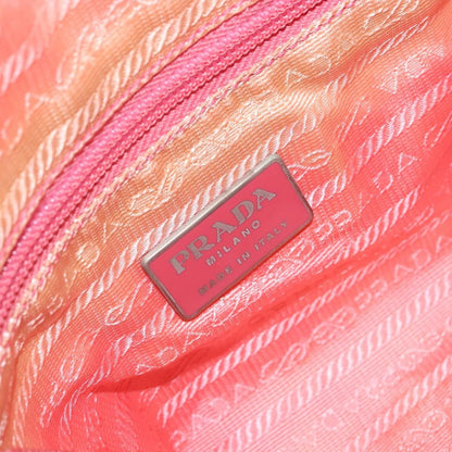 Prada Vintage Zip Tote Tessuto, PINK, NYLON, Tote bag